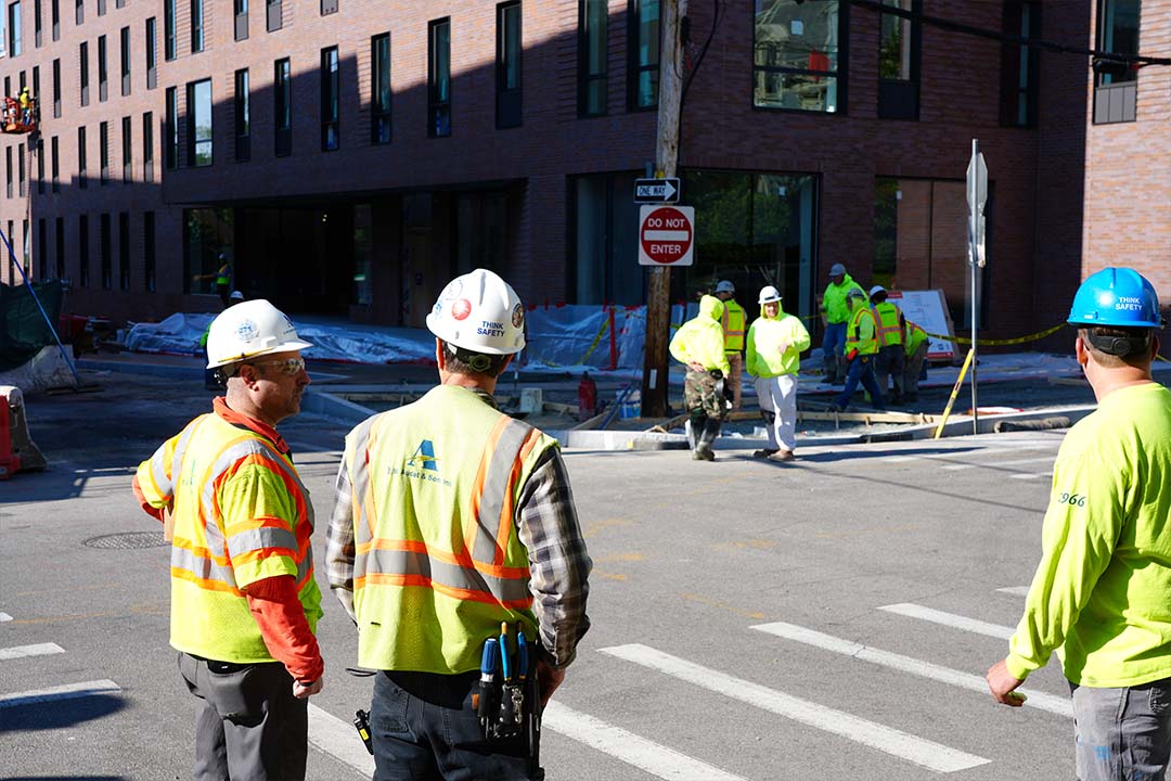 EW Audet working on road